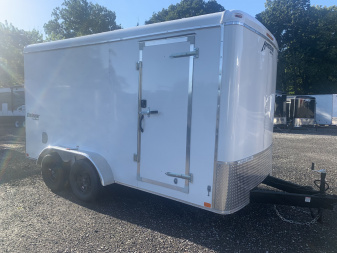New 2026 Homesteader 7x14 Cargo Trailer - RAMP Door - WHITE