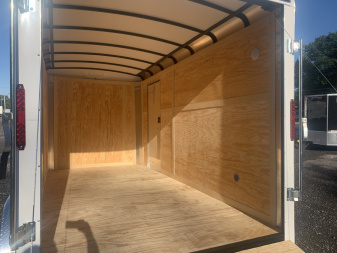 New 2026 Homesteader 7x14 Cargo Trailer - RAMP Door - WHITE