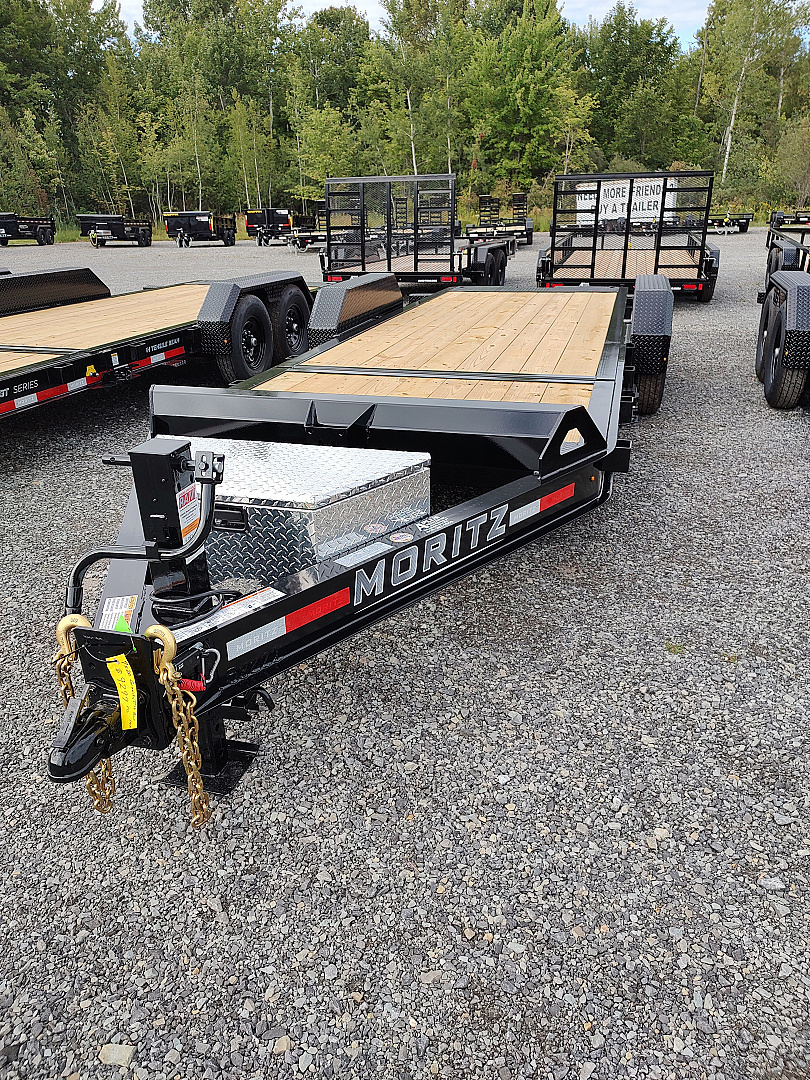 New 2026 Moritz International 7'X20' HD 14K Gravity Tilt-bed Equipment Trailer