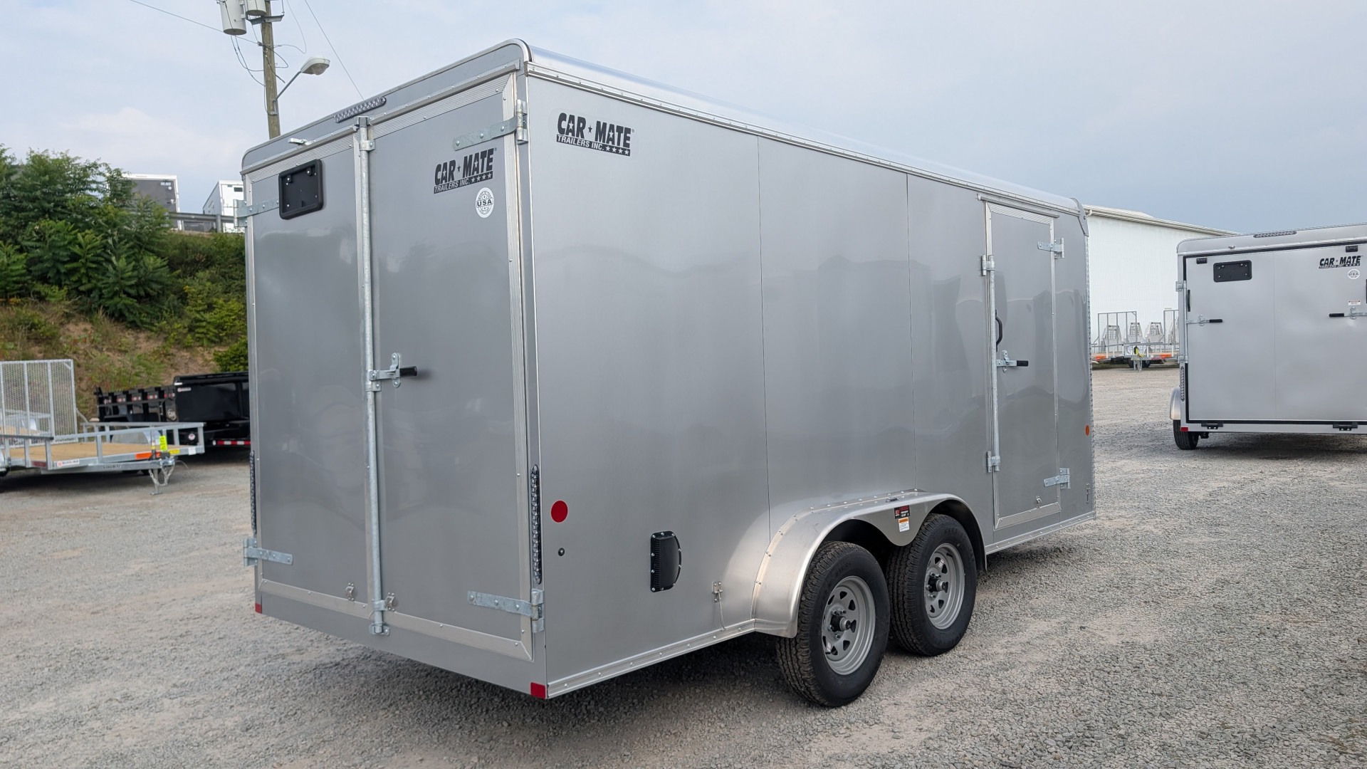 New 2026 Car Mate 7x16 HD Custom Cargo Trailer w/ Barn Doors