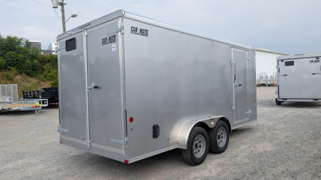 New 2026 Car Mate 7x16 HD Custom Cargo Trailer w/ Barn Doors