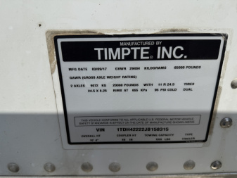 Used 2019 Timpte Ag Grain Hopper