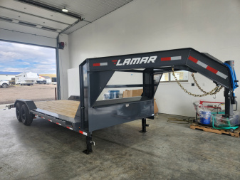 New 2026 Lamar 22' Gooseneck Equipment Trailer 14K