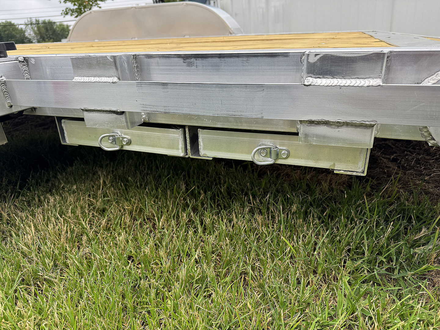 New 2026 Mission MOCH8X18W 18 Foot Wood Deck Car Hauler 7000 LB GVW