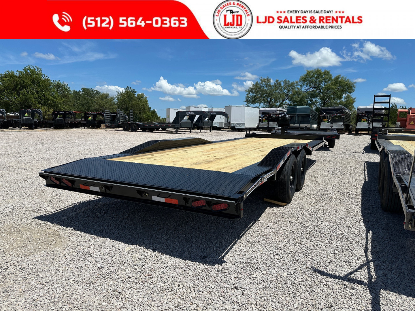 New 2025 Triple R - 102"x24' Drive Over Fender Equipment Trailer