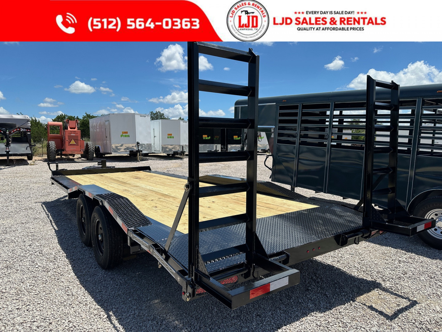 New 2025 Triple R - 102"x22' Drive Over Fender Equipment Trailer - Demo