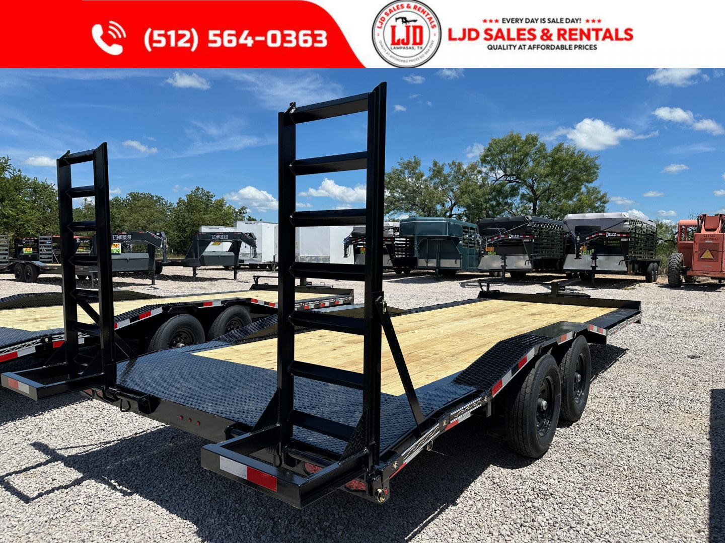 New 2025 Triple R - 102"x22' Drive Over Fender Equipment Trailer - Demo