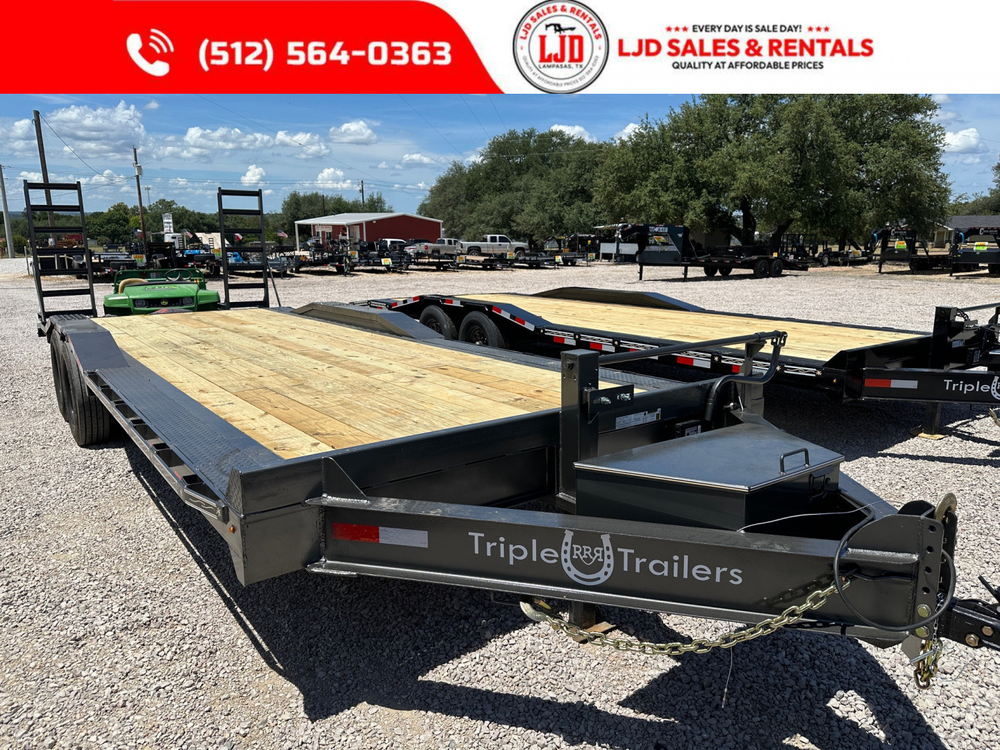 New 2025 Triple R - 102"x24' - Drive Over Fender Equipment Trailer - SUR