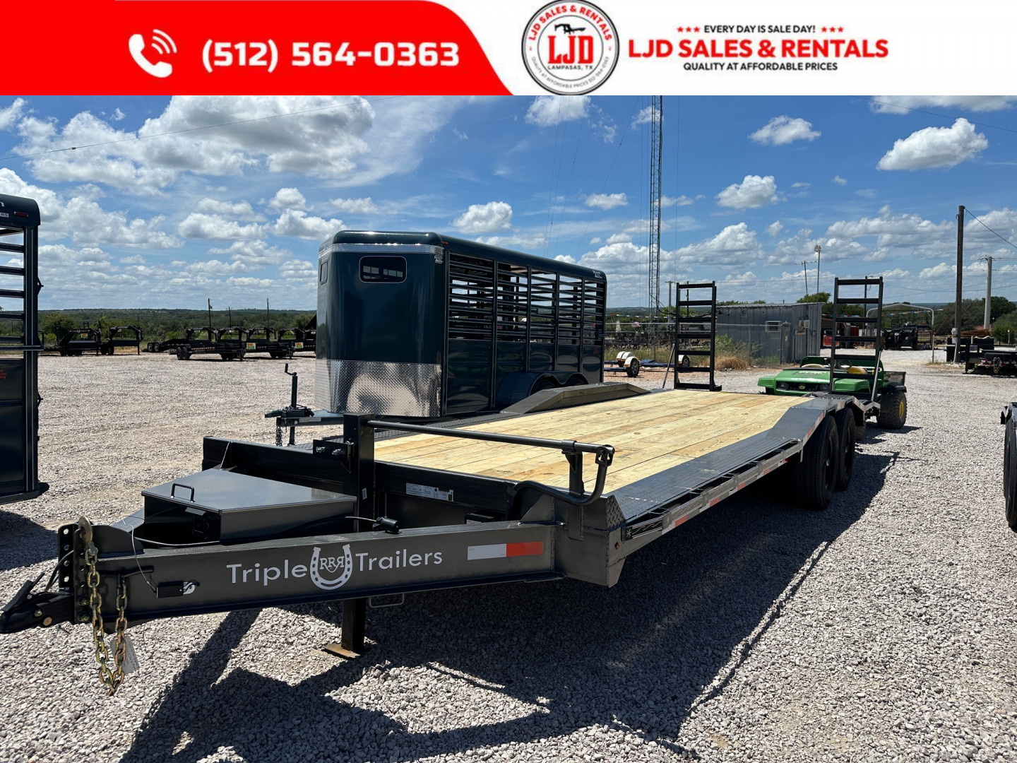 New 2025 Triple R - 102"x24' - Drive Over Fender Equipment Trailer - SUR