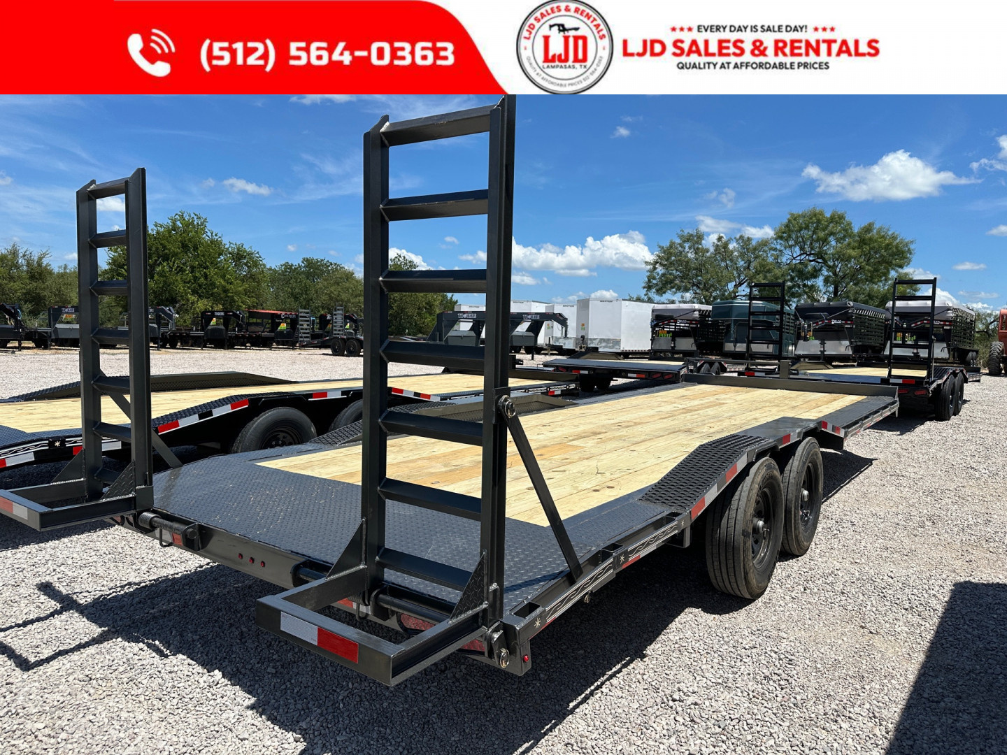 New 2025 Triple R - 102"x24' - Drive Over Fender Equipment Trailer - SUR