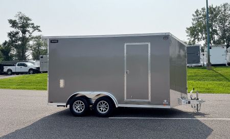 New Lightning 7.5x14 Aluminum Enclosed Trailer - Rear ramp door!