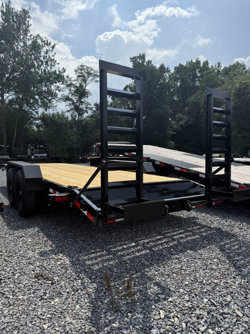New 2026 CAM 22' Equip. Trailer w/ Beavertail - 7K Axles - 14,000 GVWR