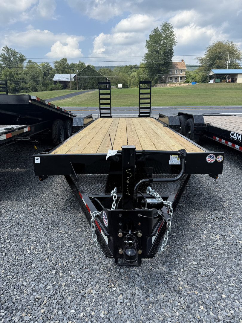 New 2026 CAM 22' Equip. Trailer w/ Beavertail - 7K Axles - 14,000 GVWR