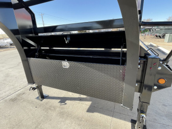 New 2026 PJ Trailers 28' X 102" Flatdeck 5' Dovetail With Monster Ramps Flatbed Trailer