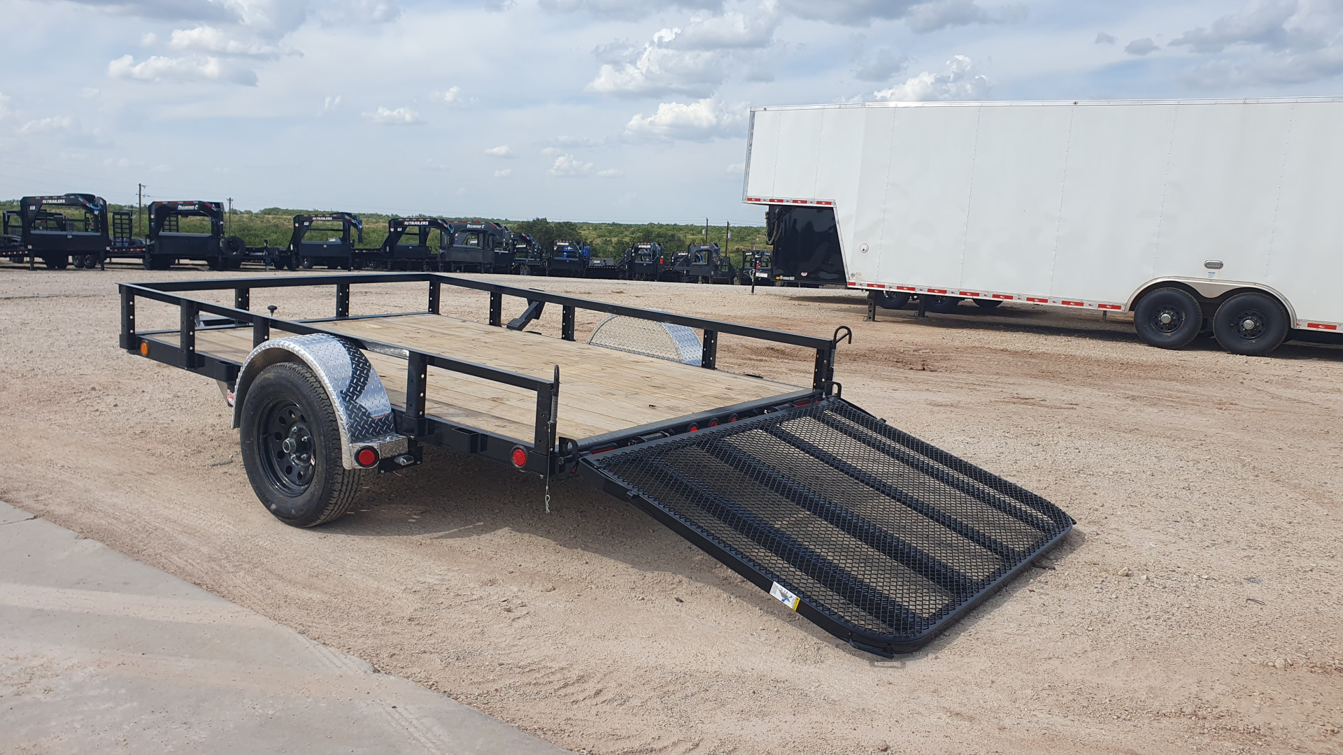 New 2026 PJ 77"x10' Single Axle Utility Trailer - U7