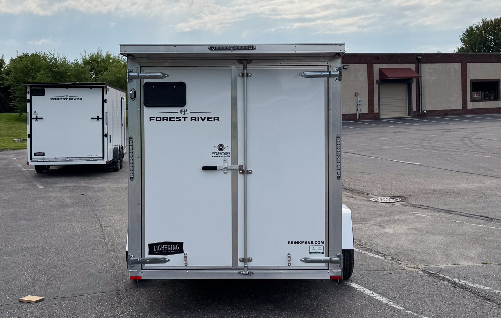 New Lightning 6x12 Enclosed Cargo Trailer - Double Doors!