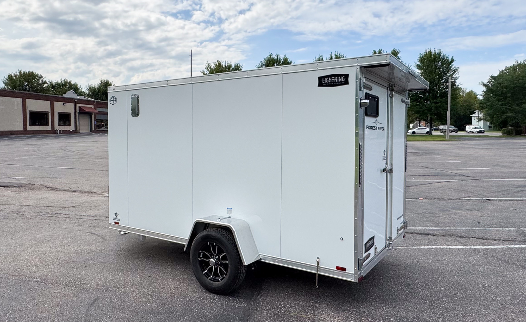 New Lightning 6x12 Enclosed Cargo Trailer - Double Doors!