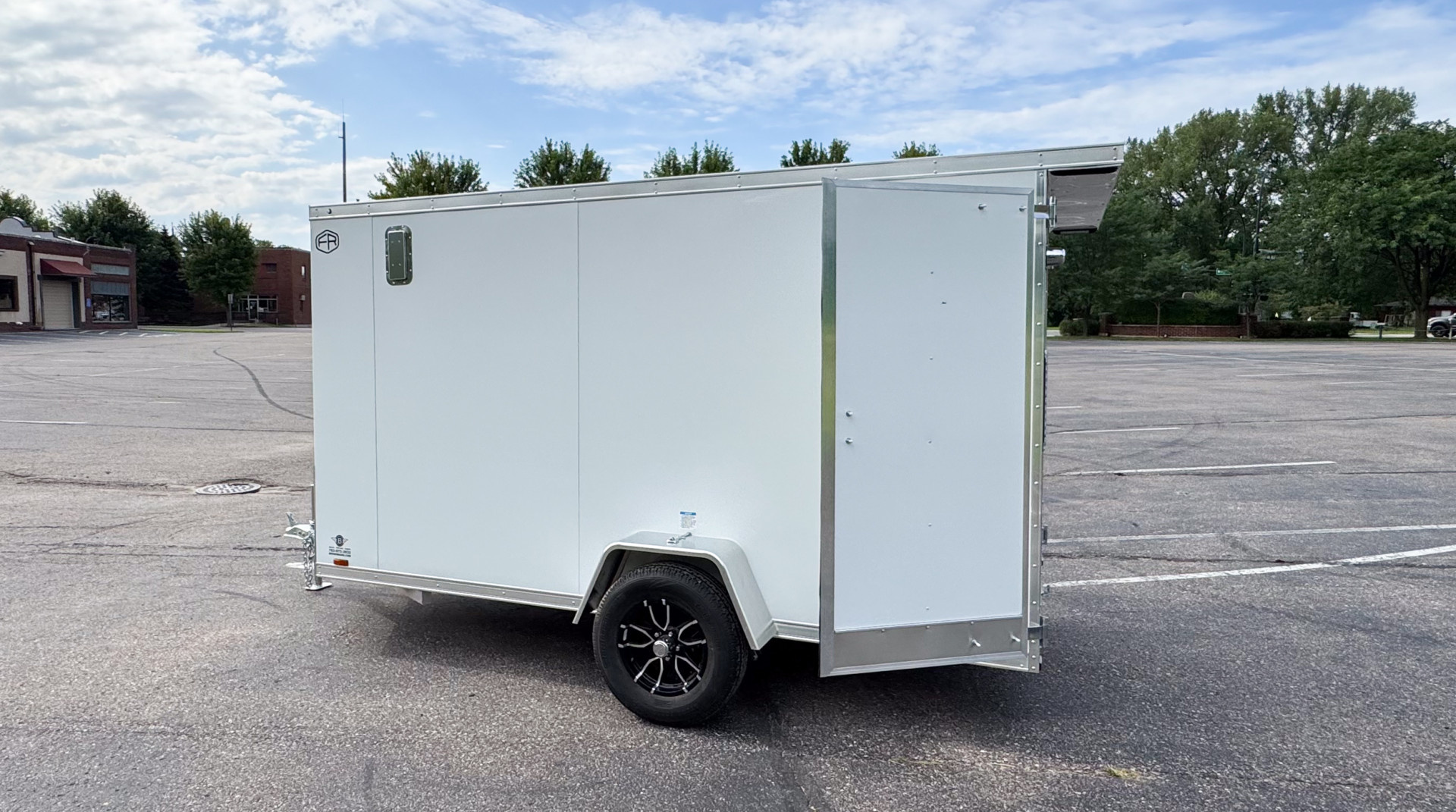 New Lightning 6x12 Enclosed Cargo Trailer - Double Doors!