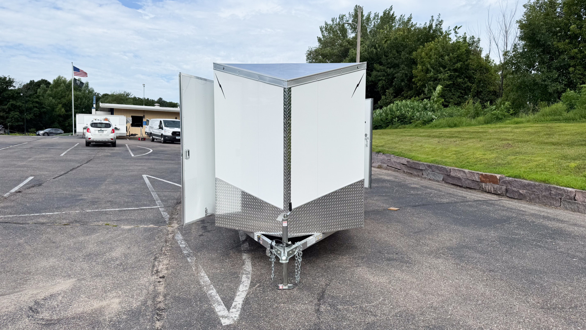 New Lightning 6x12 Enclosed Cargo Trailer - Double Doors!