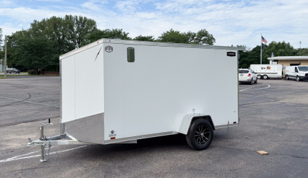 New Lightning 6x12 Enclosed Cargo Trailer - Double Doors!