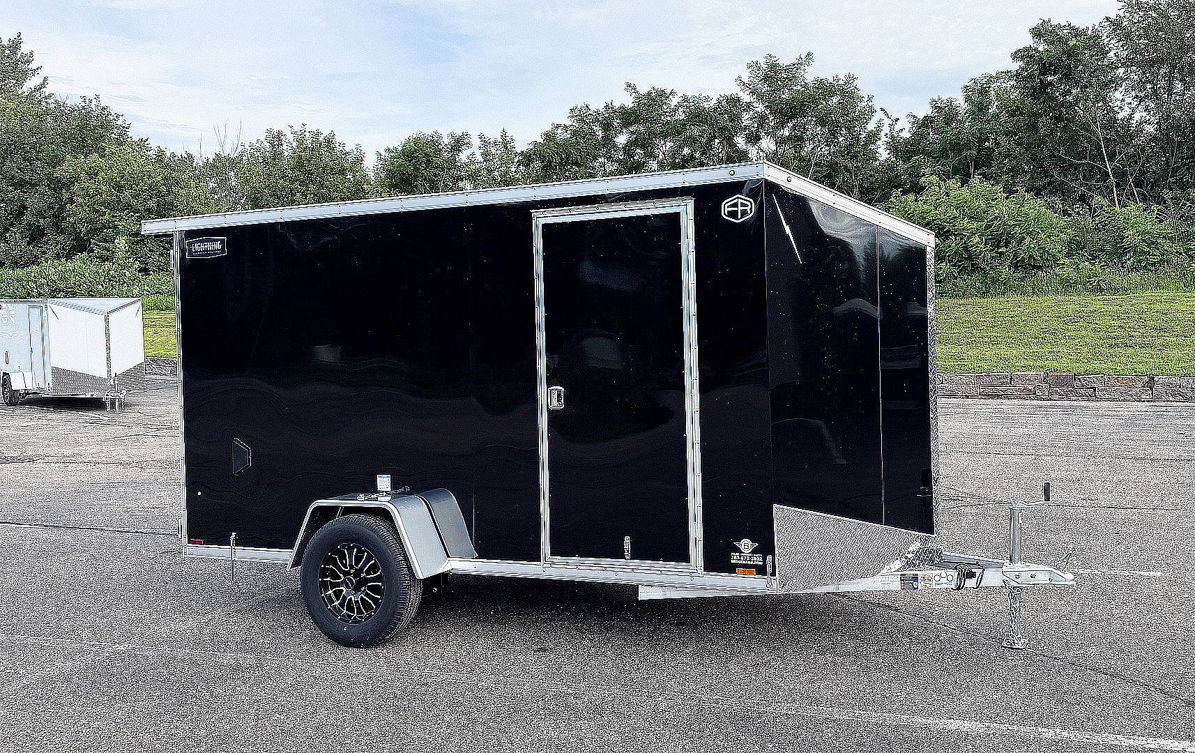 New Lightning 6x12 Enclosed Cargo Trailer - Double Doors!