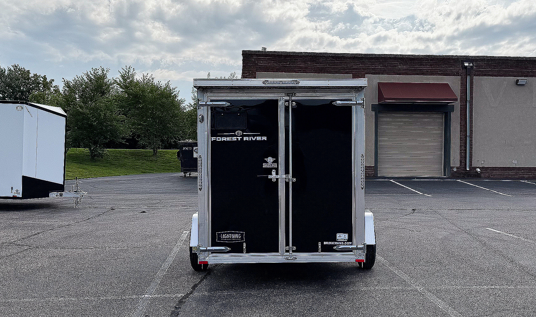 New Lightning 6x12 Enclosed Cargo Trailer - Double Doors!