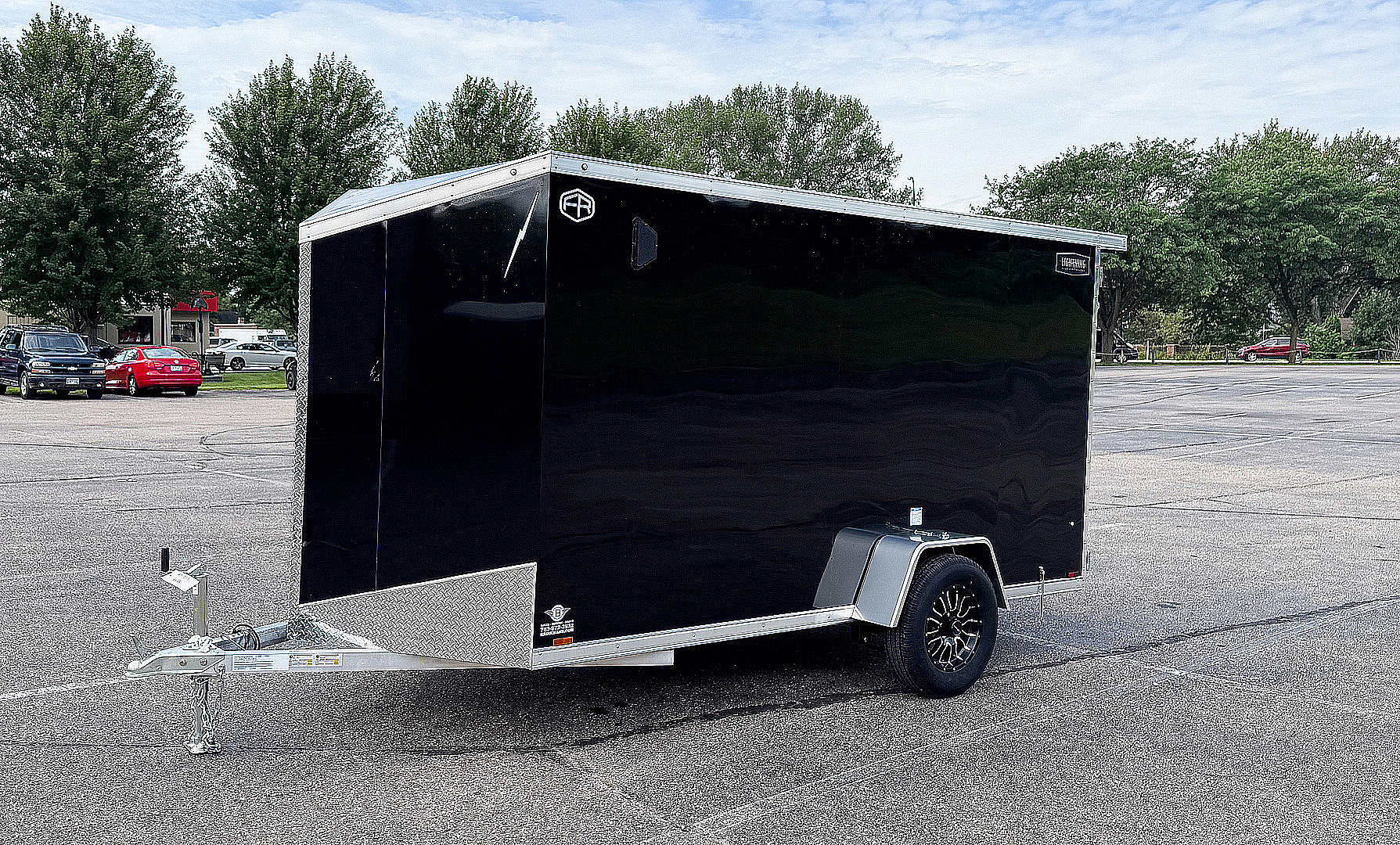 New Lightning 6x12 Enclosed Cargo Trailer - Double Doors!