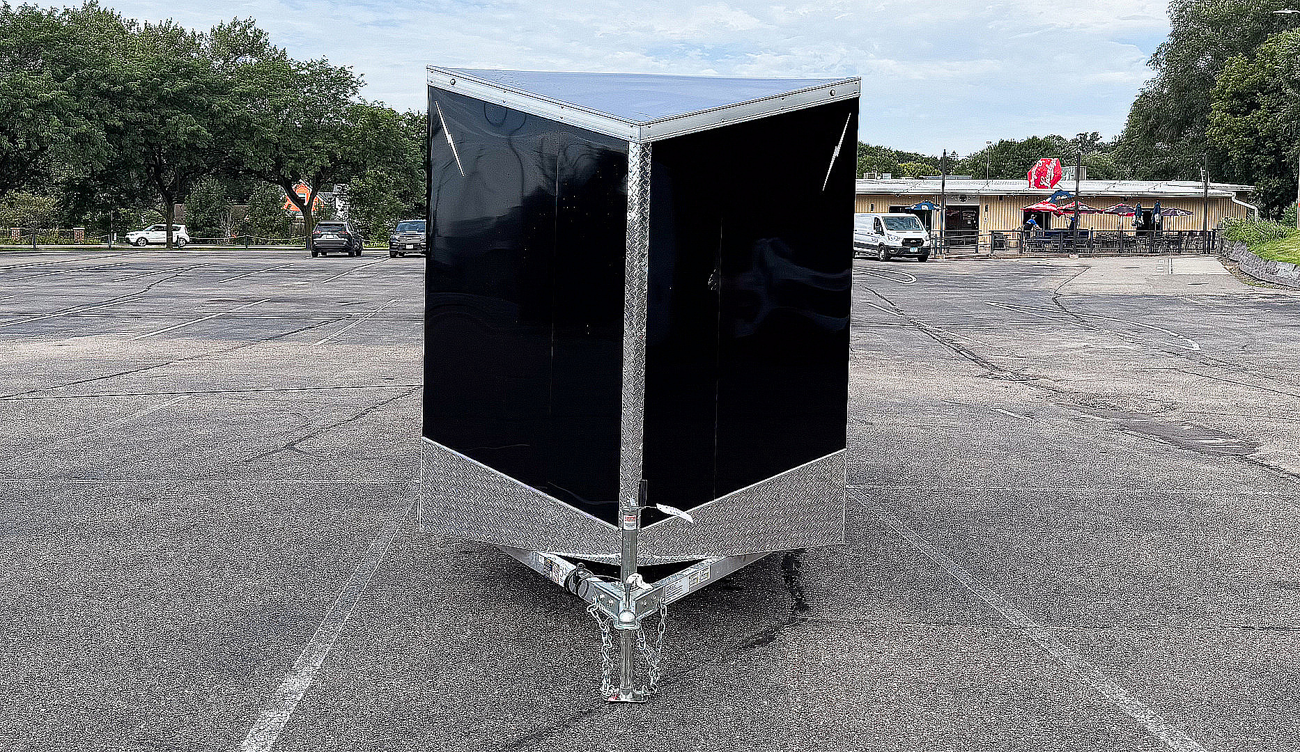 New Lightning 6x12 Enclosed Cargo Trailer - Double Doors!