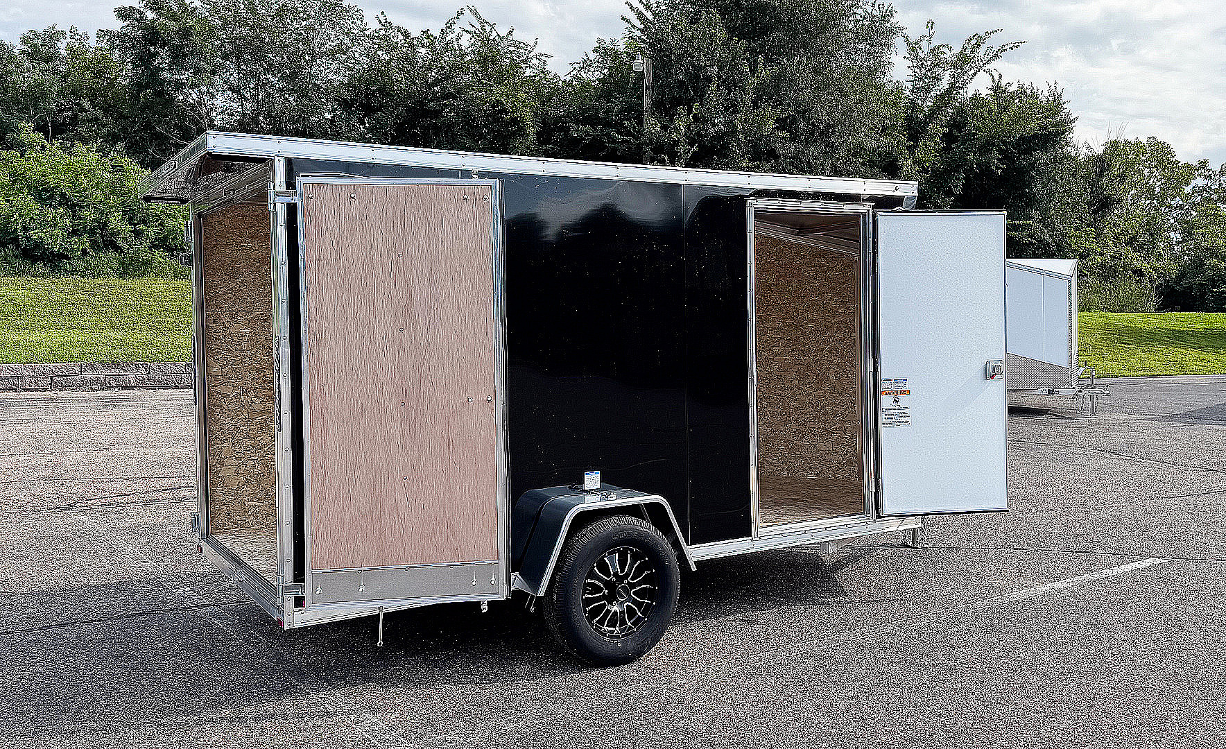 New Lightning 6x12 Enclosed Cargo Trailer - Double Doors!