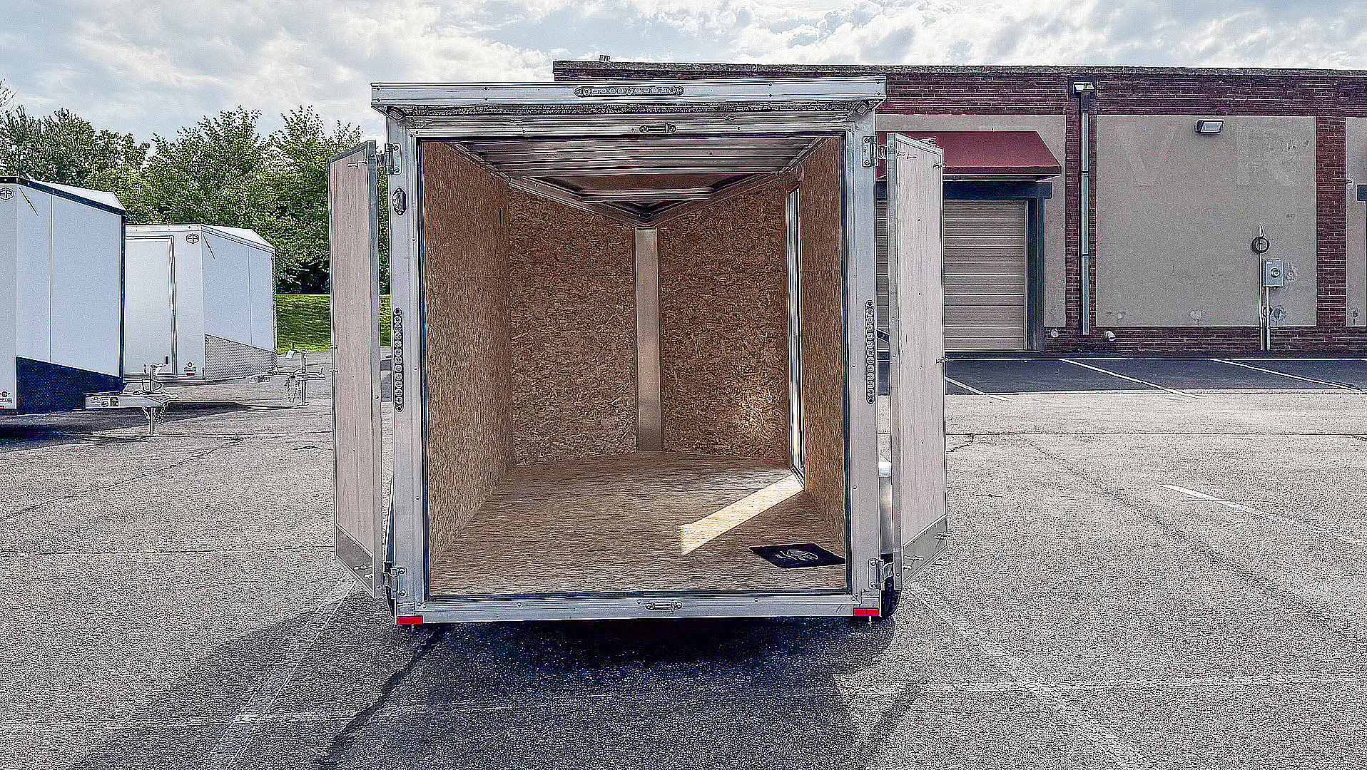 New Lightning 6x12 Enclosed Cargo Trailer - Double Doors!