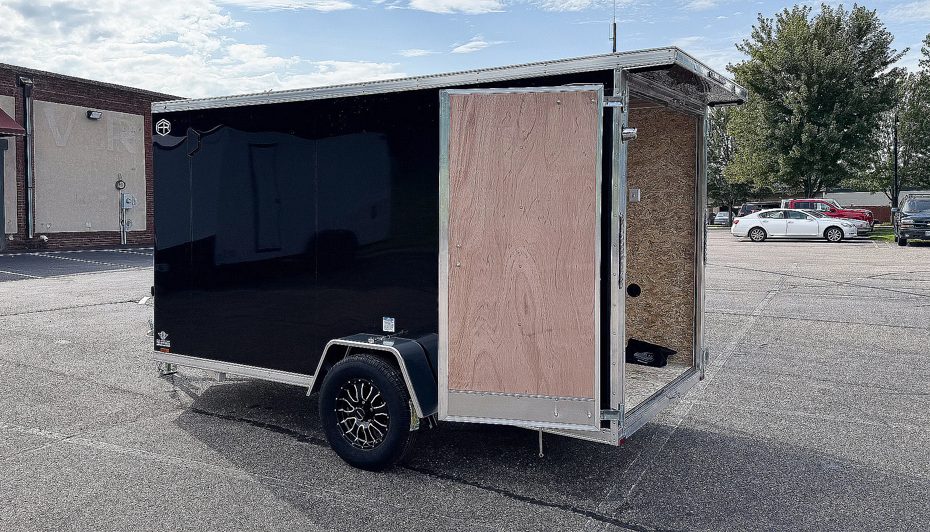 New Lightning 6x12 Enclosed Cargo Trailer - Double Doors!