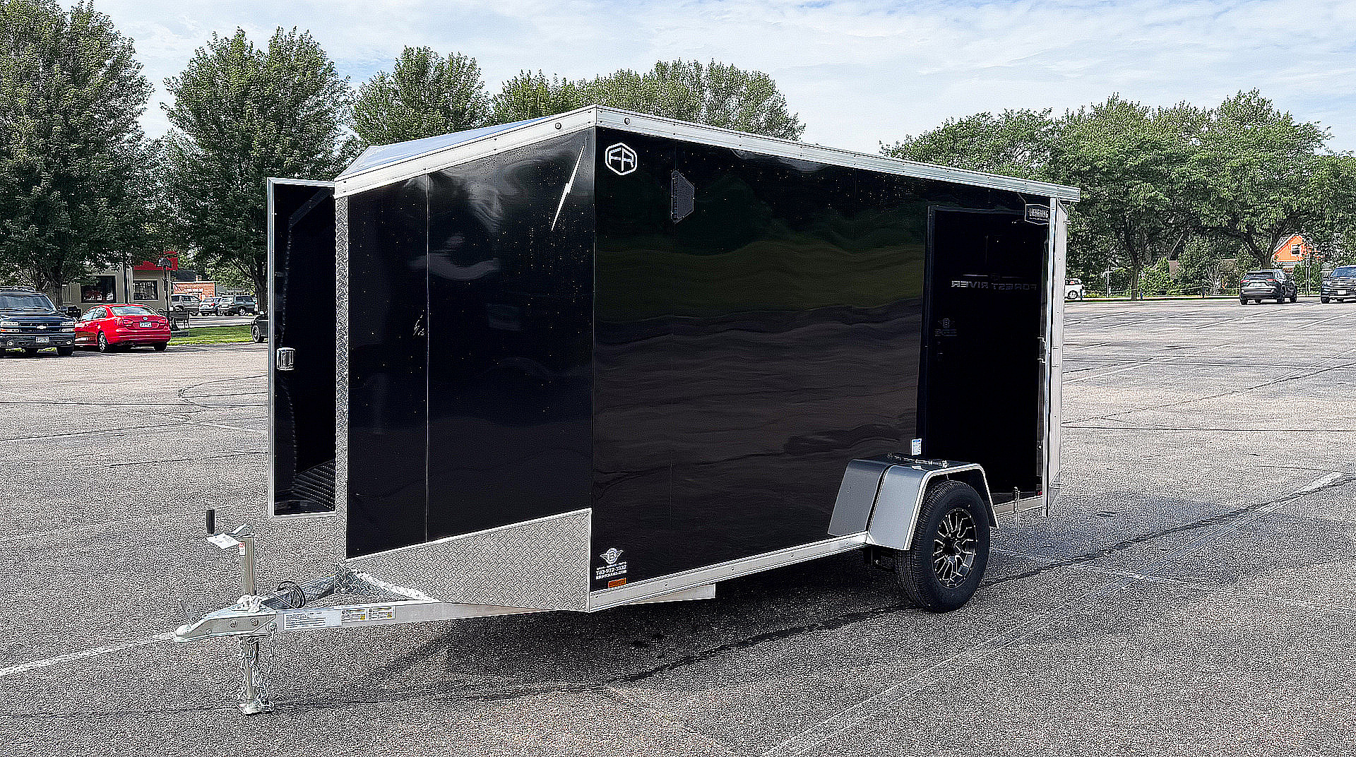 New Lightning 6x12 Enclosed Cargo Trailer - Double Doors!
