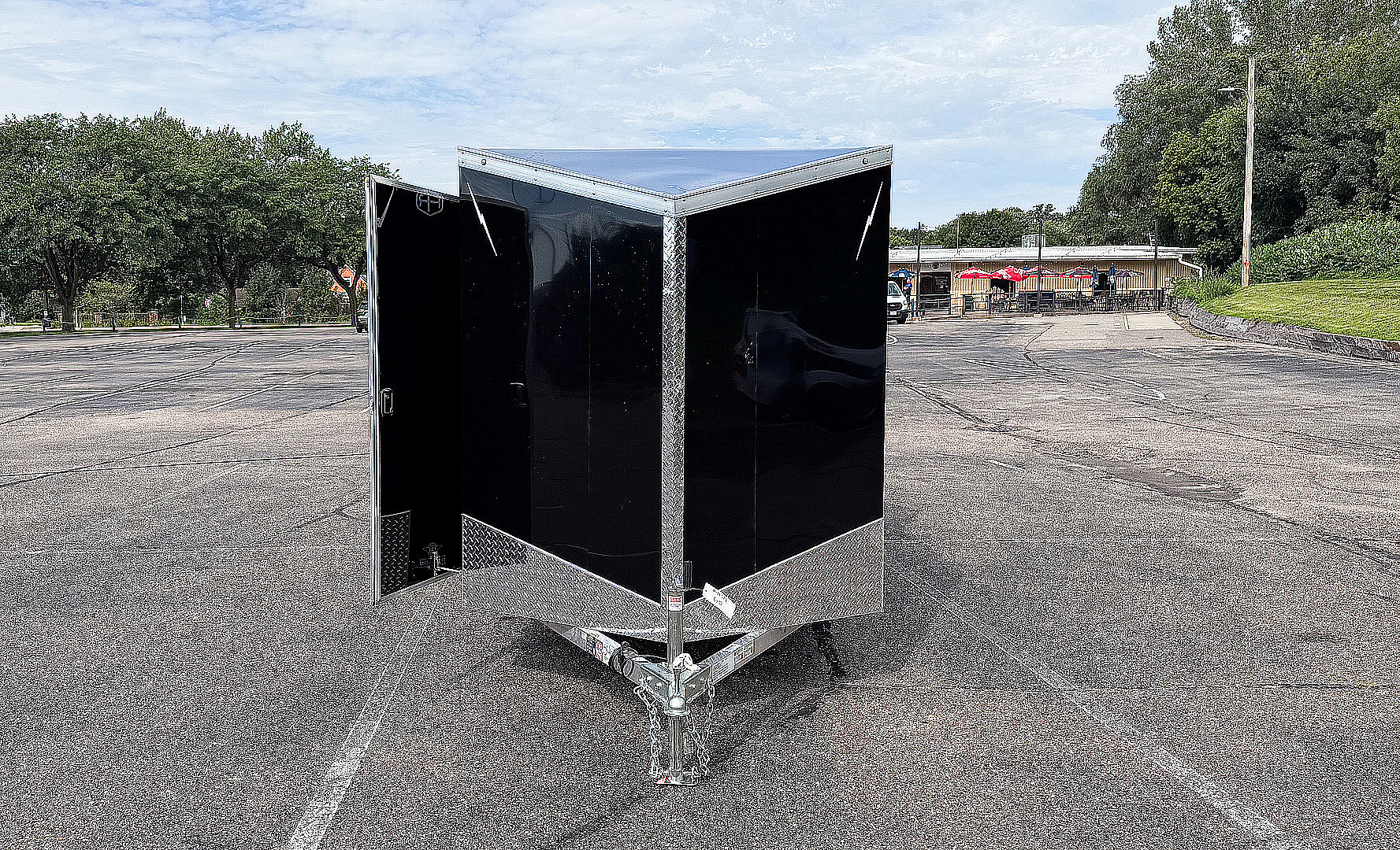 New Lightning 6x12 Enclosed Cargo Trailer - Double Doors!