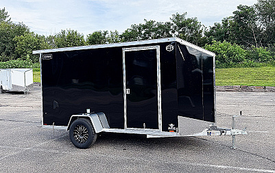 New Lightning 6x12 Enclosed Cargo Trailer - Double Doors!