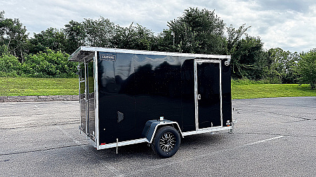 New Lightning 6x12 Enclosed Cargo Trailer - Double Doors!