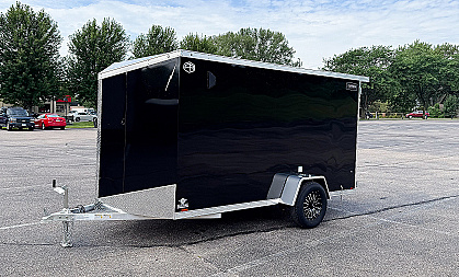 New Lightning 6x12 Enclosed Cargo Trailer - Double Doors!