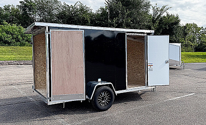 New Lightning 6x12 Enclosed Cargo Trailer - Double Doors!