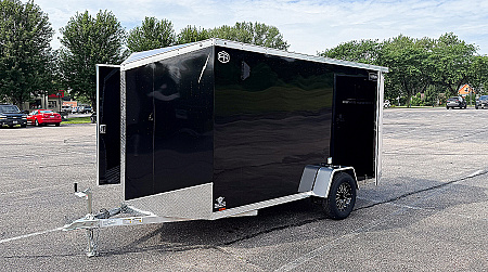 New Lightning 6x12 Enclosed Cargo Trailer - Double Doors!