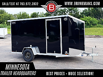 New Lightning 6x12 Enclosed Cargo Trailer - Double Doors!