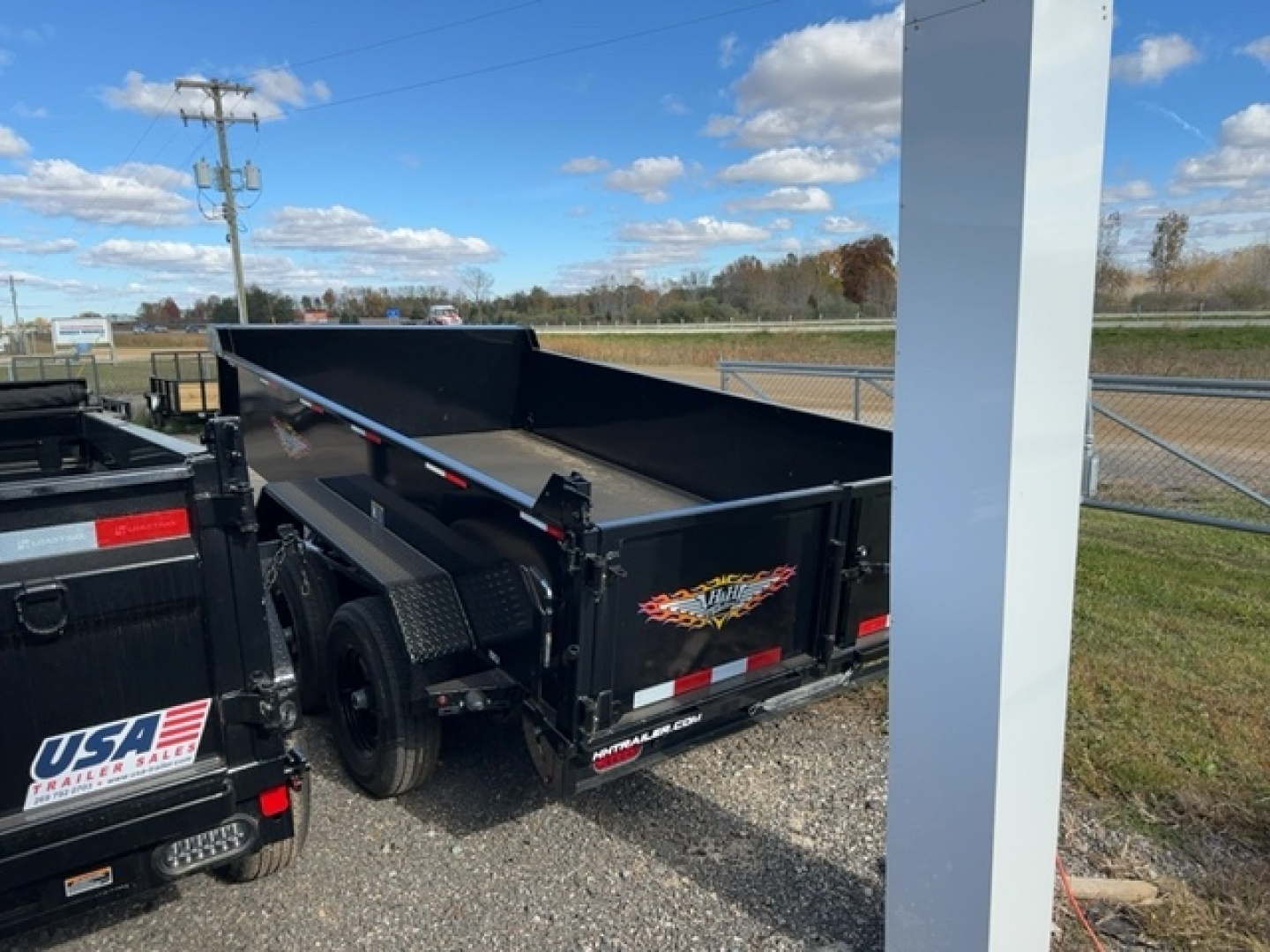 New 2025 H&H Trailers 76x12 Tandem Axle 10k w/2Ft Sides Dump Trailer