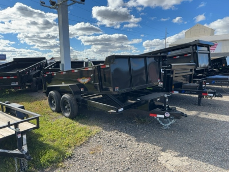 New 2025 H&H Trailers 76x12 Tandem Axle 10k w/2Ft Sides Dump Trailer