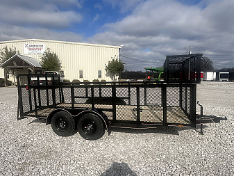 New 2025 Trailblazer 78X16 LANDSCAPE 36' MESH SIDES W/BASKET