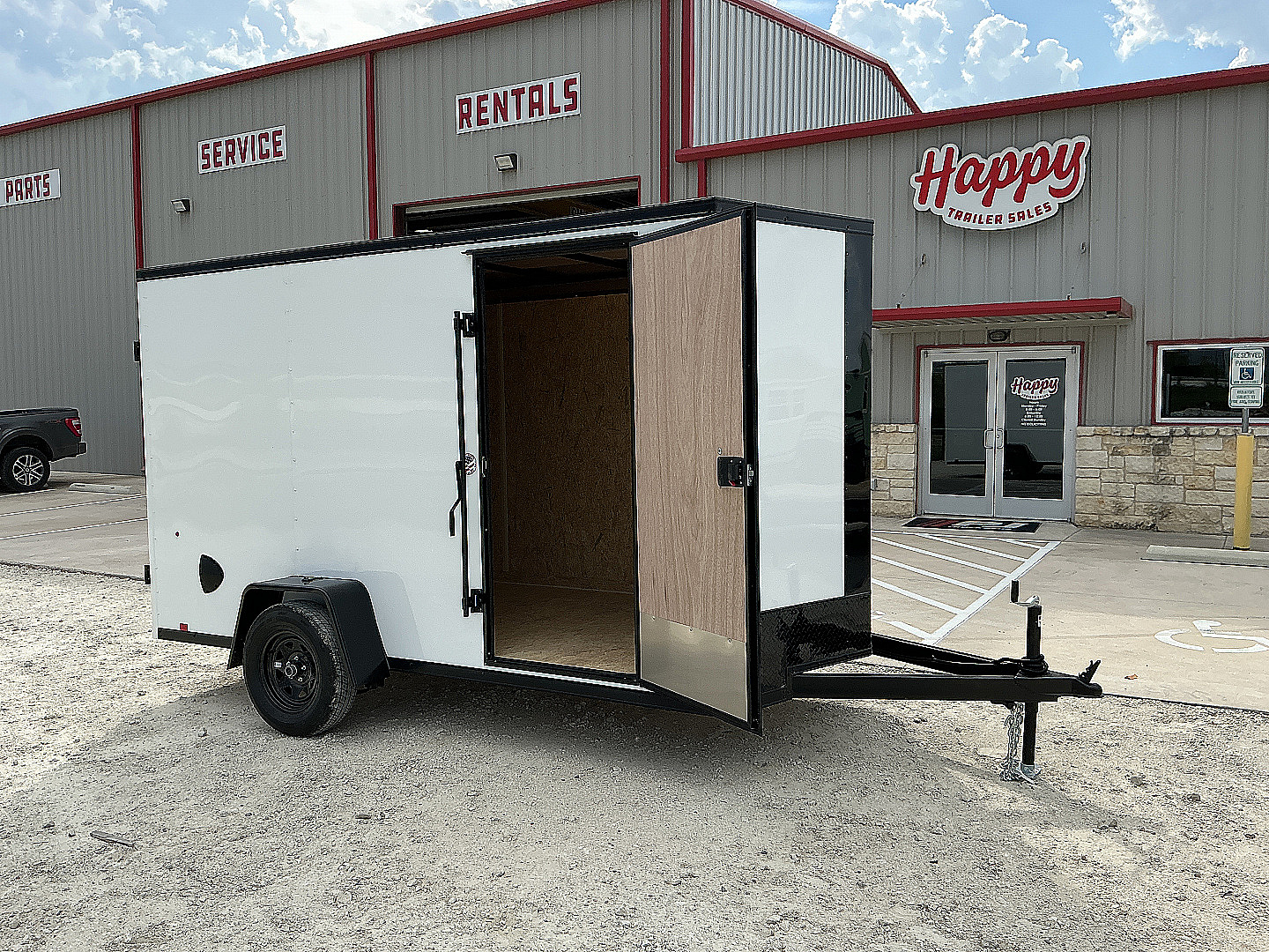 New 2026 Compass 6'x12' Enclosed Cargo Trailer - Indigo DLX