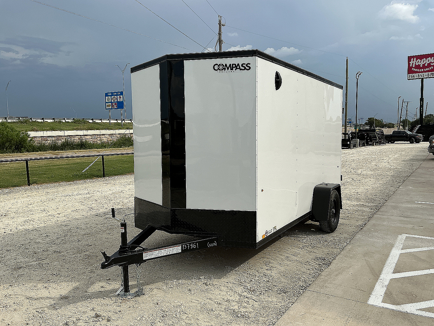 New 2026 Compass 6'x12' Enclosed Cargo Trailer - Indigo DLX