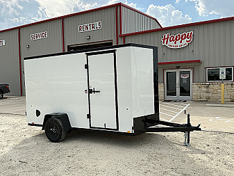 New 2026 Compass 6'x12' Enclosed Cargo Trailer - Indigo DLX