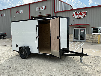 New 2026 Compass 6'x12' Enclosed Cargo Trailer - Indigo DLX