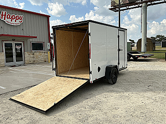 New 2026 Compass 6'x12' Enclosed Cargo Trailer - Indigo DLX