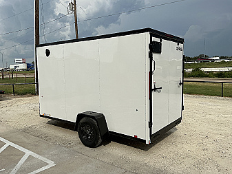 New 2026 Compass 6'x12' Enclosed Cargo Trailer - Indigo DLX