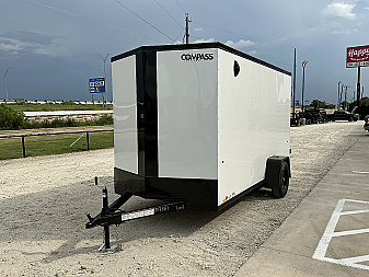 New 2026 Compass 6'x12' Enclosed Cargo Trailer - Indigo DLX