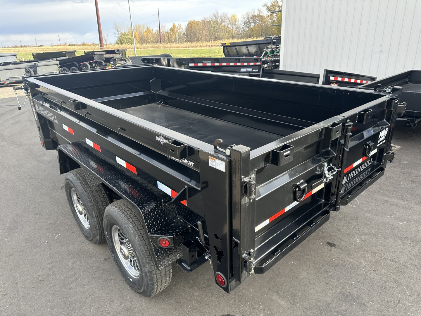New DTB 72X12 14.9K DUMP TRAILER-BLACK